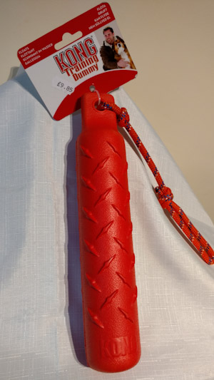 Orange training dummy with rope