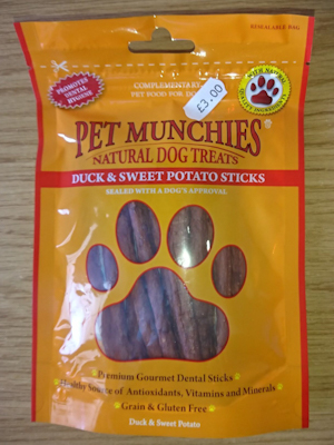 Duck and Sweet Potato Sticks