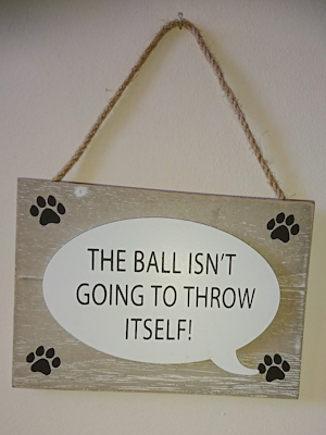 ‘The ball isn’t going to throw itself!’ Sign