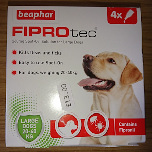 A box of Beaphar Fiprotec