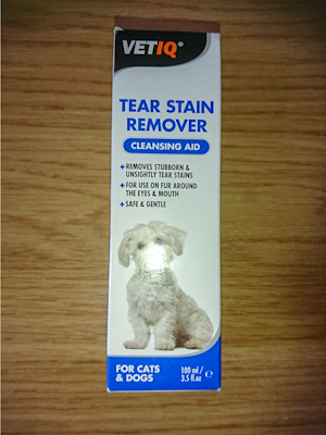 A box of VetIQ Tear Stain Remover. 